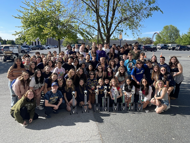  RHS Choirs at Heritage Festival with trophies